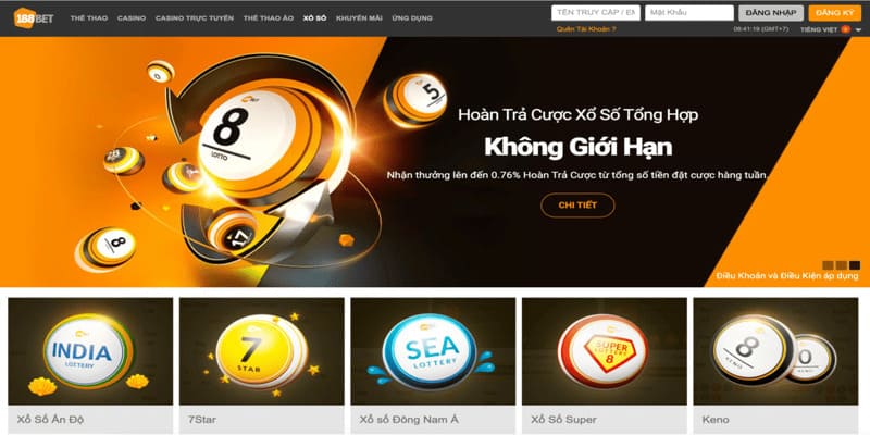 Ưu điểm khi bạn tham gia xổ số 188BET